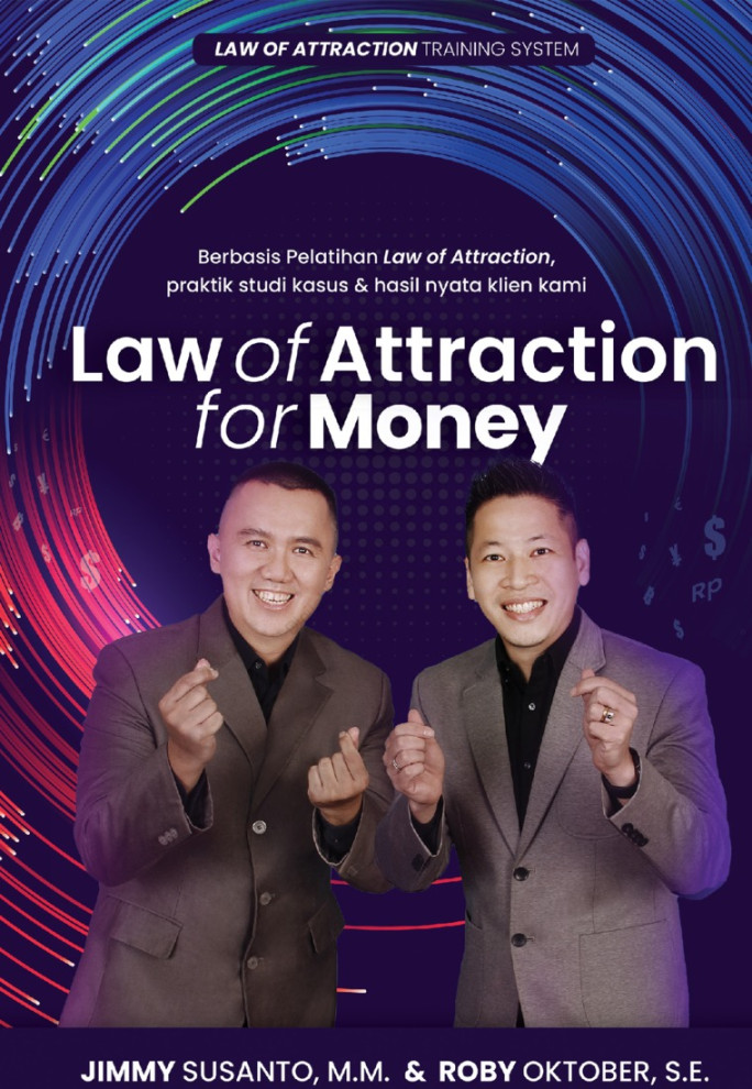 Jual Buku Law of Attraction for Money Karya Jimmy Susanto, M.M